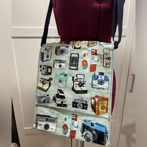 BlueQ Camera Print Crossbody Bag